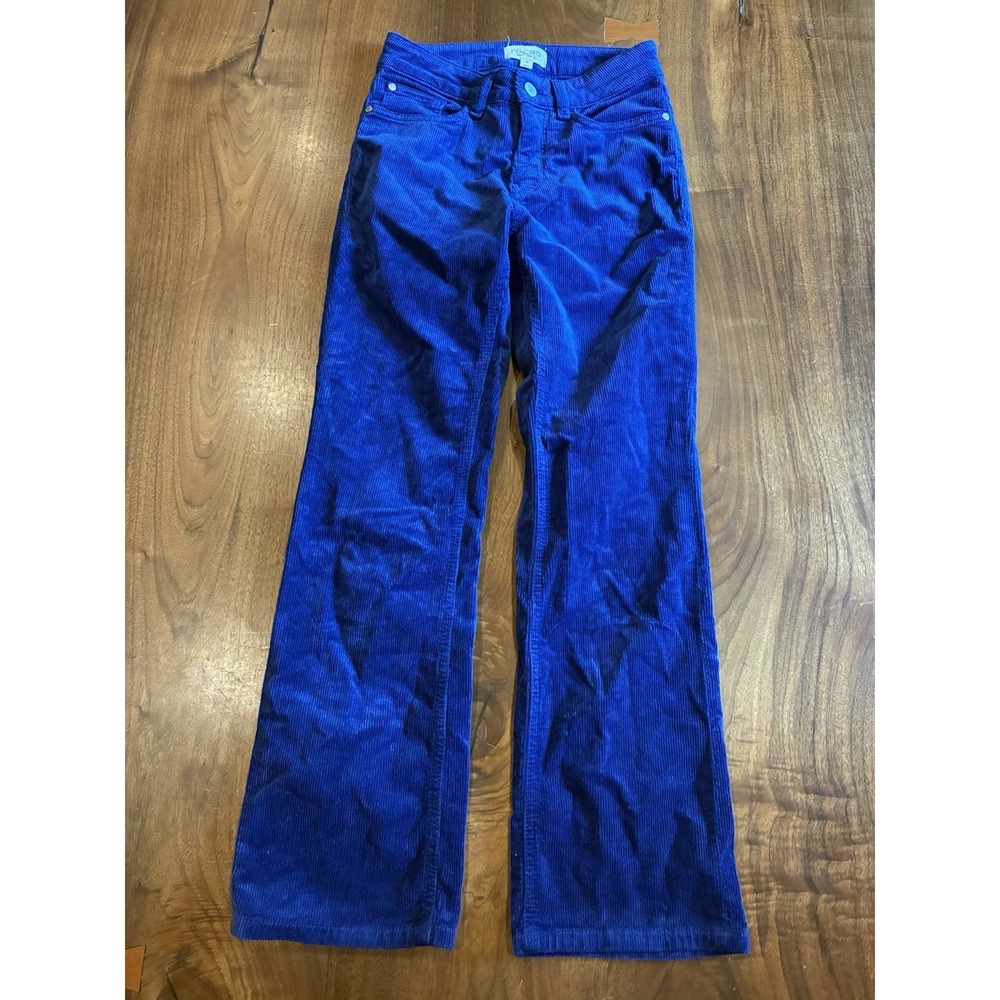 Pilcro and the Letterpress The Icon Cobalt Blue Corduroy Flare Pants Womens 25